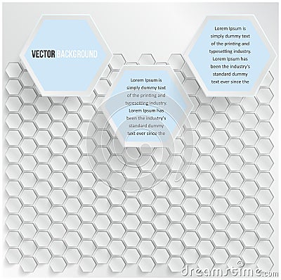 Vector abstract background Hexagon. Web and Design