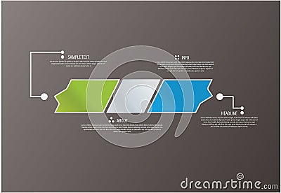 Vector abstract corporate logo. Can be used as info graphic.