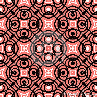 Vector art deco pattern with lacing shapes