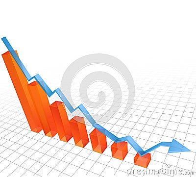 Vector illustration of dumping chart