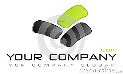 Vector logo template, car service, pitstop, tire business, abstract