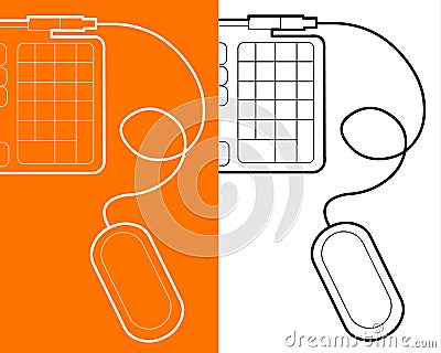 Vector - Mouse And Keyboard Royalty Free Stock Photography - Image: 438477