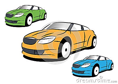 The vector picture of sport car