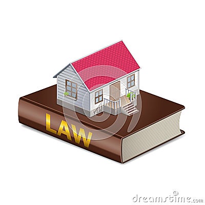 Real Estate Lawyer on Vector Real Estate And Law Concept Royalty Free Stock Photo   Image