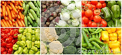 Vegetable collage