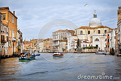 Venice city early morning. The city is wake up