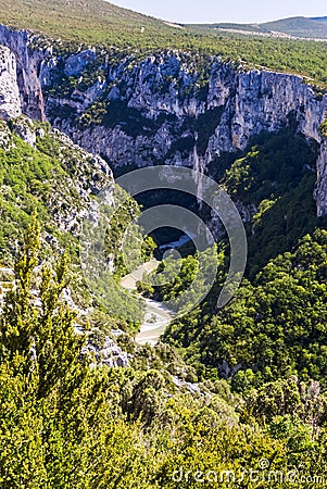 The Verdon Gorge in south-eastern France