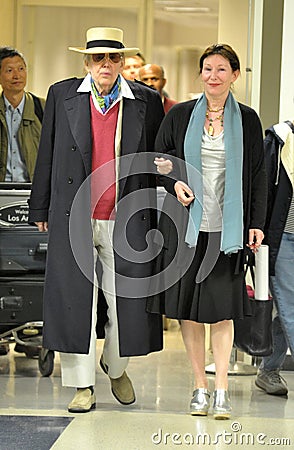 Veteran actor Peter O Toole at LAX airport