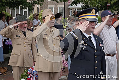 Veterans salute