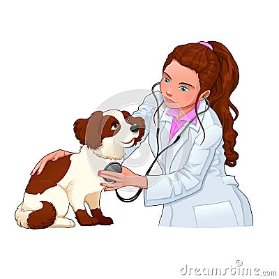 Veterinario con el perro