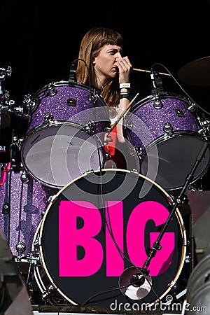 Victoria Jean Smith drummer of The Big Pink
