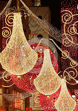Vienna Christmas street decorations