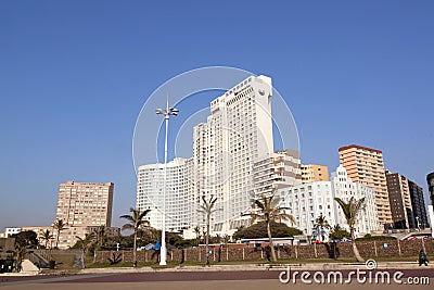 View of Commercial and Residential Buildings along Durban Golde