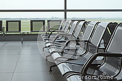 View of an empty gate at the airport