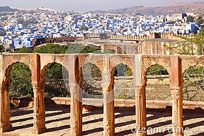 View of Jodhpur-blue city. India.