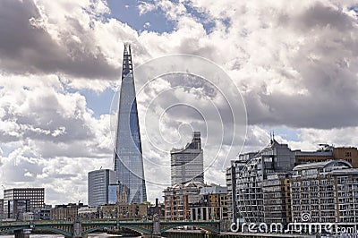 View of london skyline with the shard