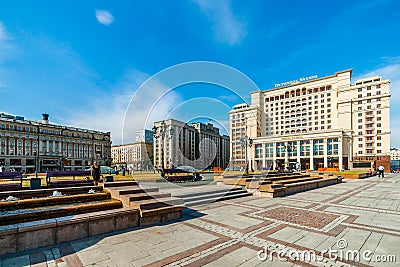 View of Manege square of Moscow