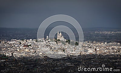 View of Montmartre in Paris