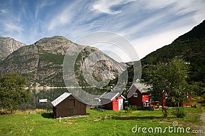 View in norwegian fjord
