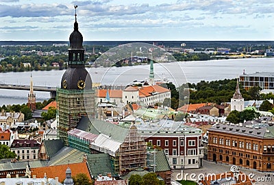 View on old city of Riga, Latvia