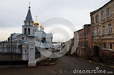 View of old russian city