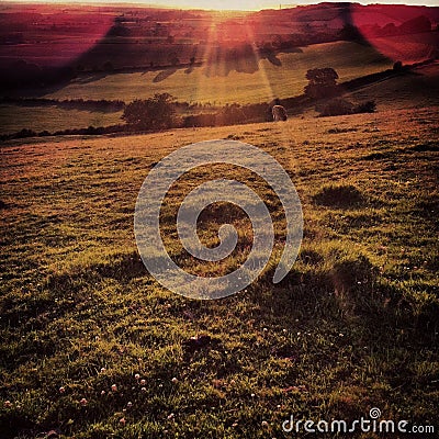 View over North Downs, Kent