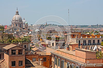 View on rooftops of Rome.
