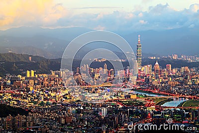 The view of Taipei city, Taiwan
