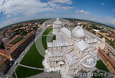 View from the top of the Leaning Tower