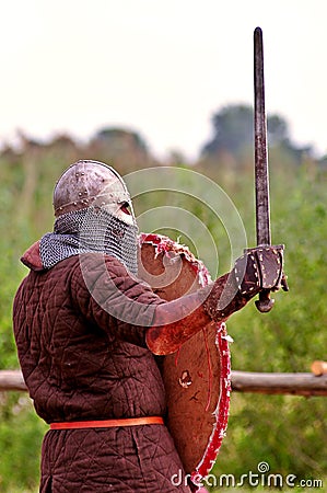 Viking warrior ready to battle.