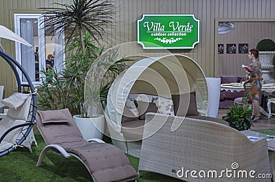 Villa Verde outdoor furniture company booth