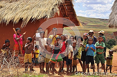 Village people in Madagascar