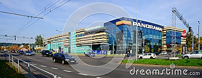 Vilnius city Zverynas district and Panorama shop center