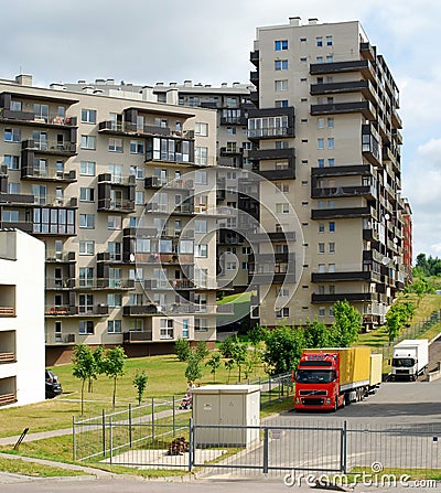 Vilnius today. New buildings and nature.