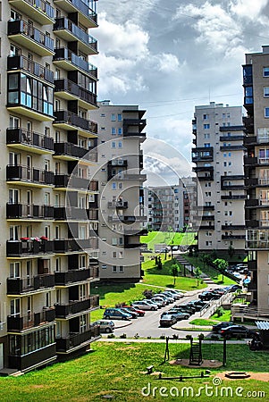 Vilnius today. New buildings and nature.