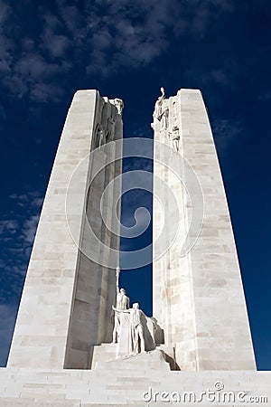 The Vimy World War One War Memorial in France