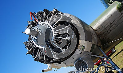 Vintage aircraft engine