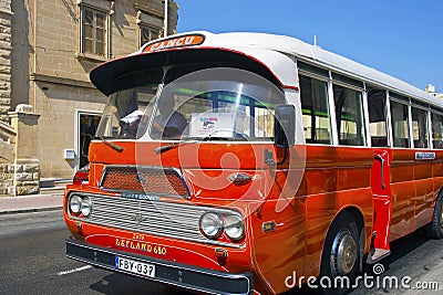 Vintage bus in Malta.