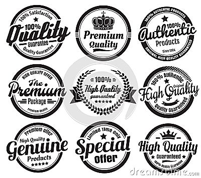 9 Vintage Ecommerce Badges