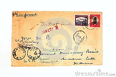 Vintage envelope