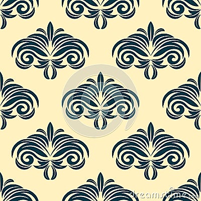 Vintage floral seamless pattern background