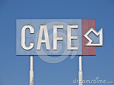 Vintage Generic Cafe Sign