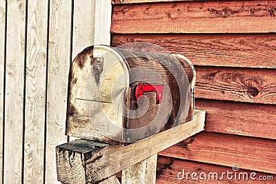 Vintage grunge mail box