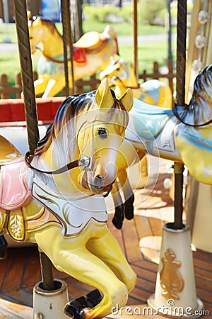 Vintage horse of a carousel
