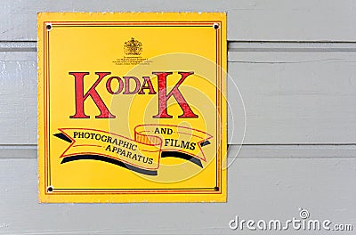 Vintage Kodak Film Company Advertising Sign