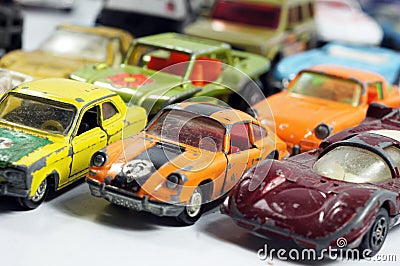 Vintage little toy cars