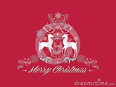 merry christmas text design