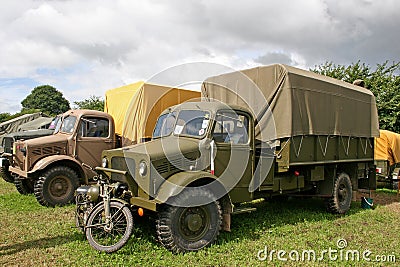 Vintage military trucks