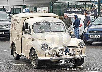 Vintage Morris van in Highland Rally.