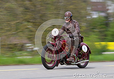 Vintage motorbike Moto Guzzi C4V from 1924